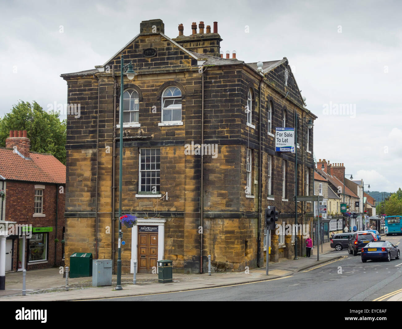 Ancien hôtel de ville construit en 1821 et étendu 1870 Westgate Guisborough Cleveland UK Banque D'Images