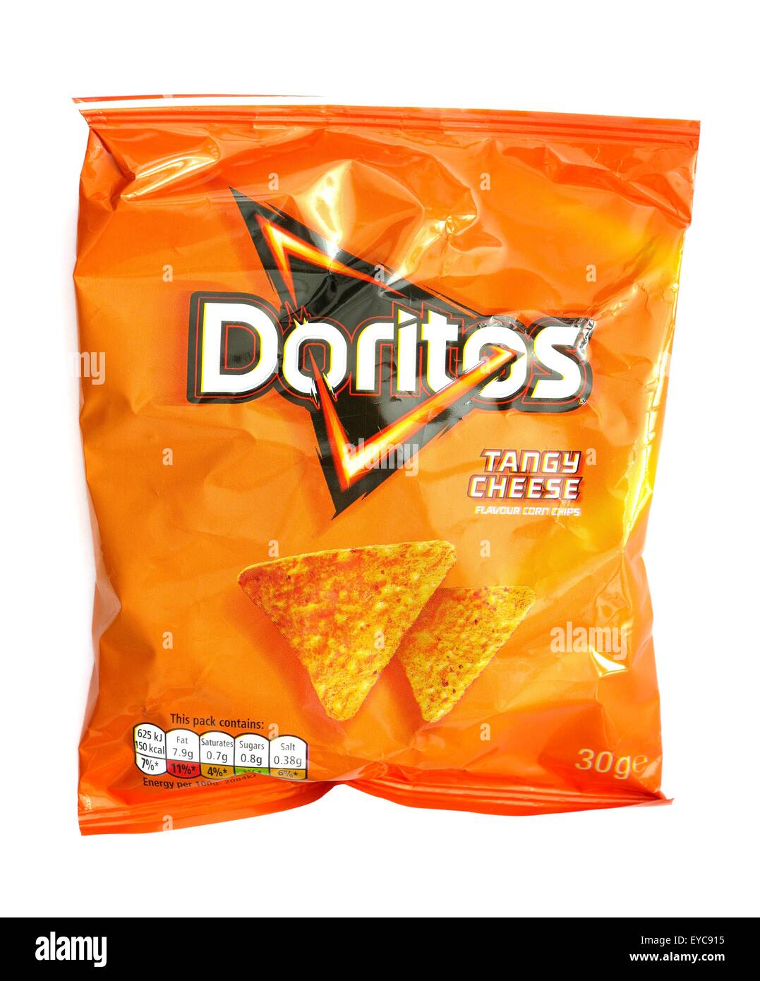 Un sac de Doritos au fromage piquant Banque D'Images