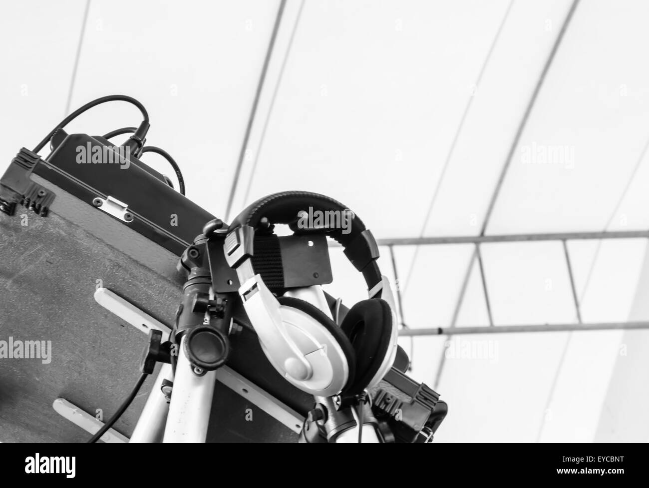 La scène en plein air pour festival de musique. Banque D'Images