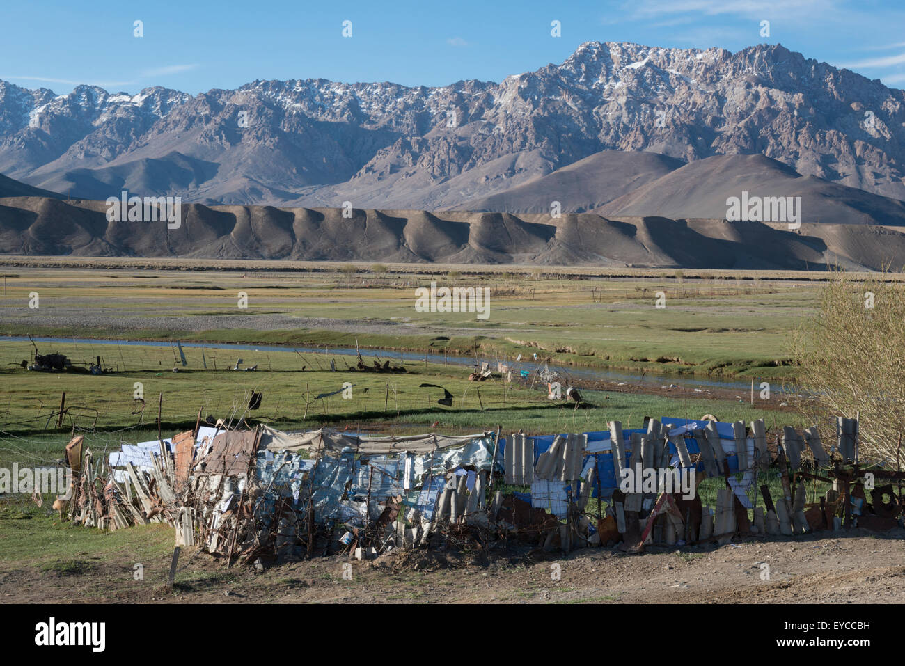 Le Pamir Highway. Le Tadjikistan. L'Asie centrale. Banque D'Images