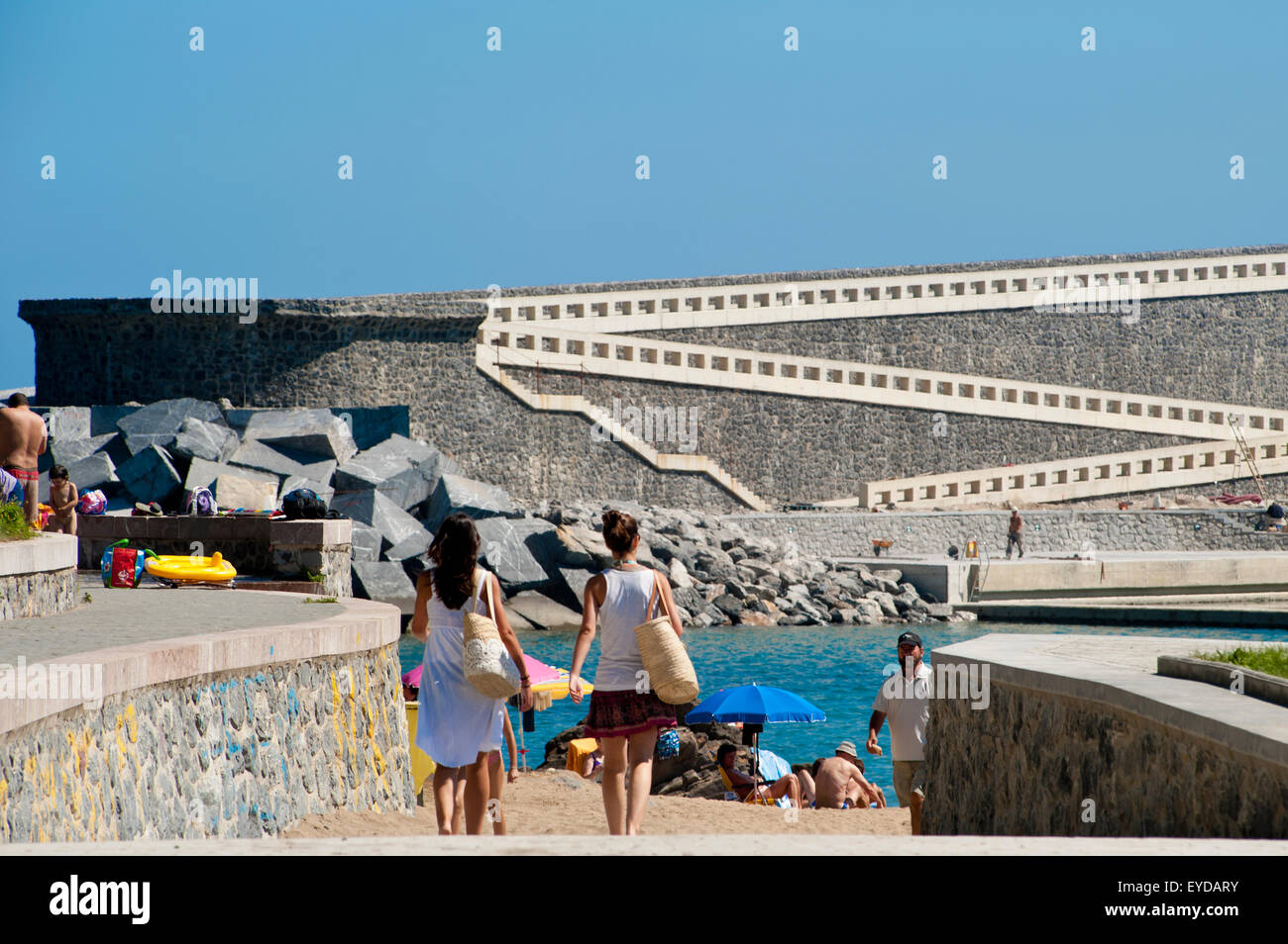 Soleil dans la côte cantabrique, Mutriku, Pays Basque, Espagne Banque D'Images
