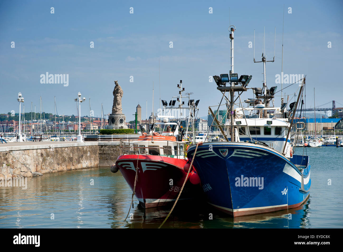Santurce's Harbour, Santurtzi, Pays Basque, Espagne Banque D'Images