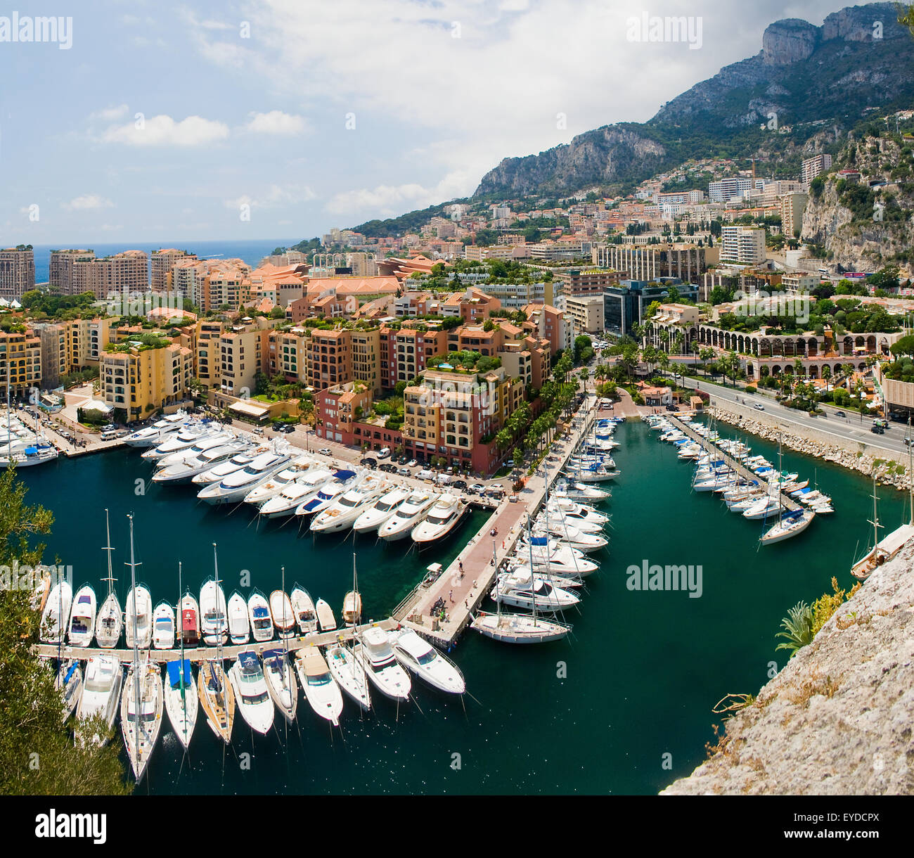 Monaco port de fontvielle, célèbre port de Monaco Banque D'Images