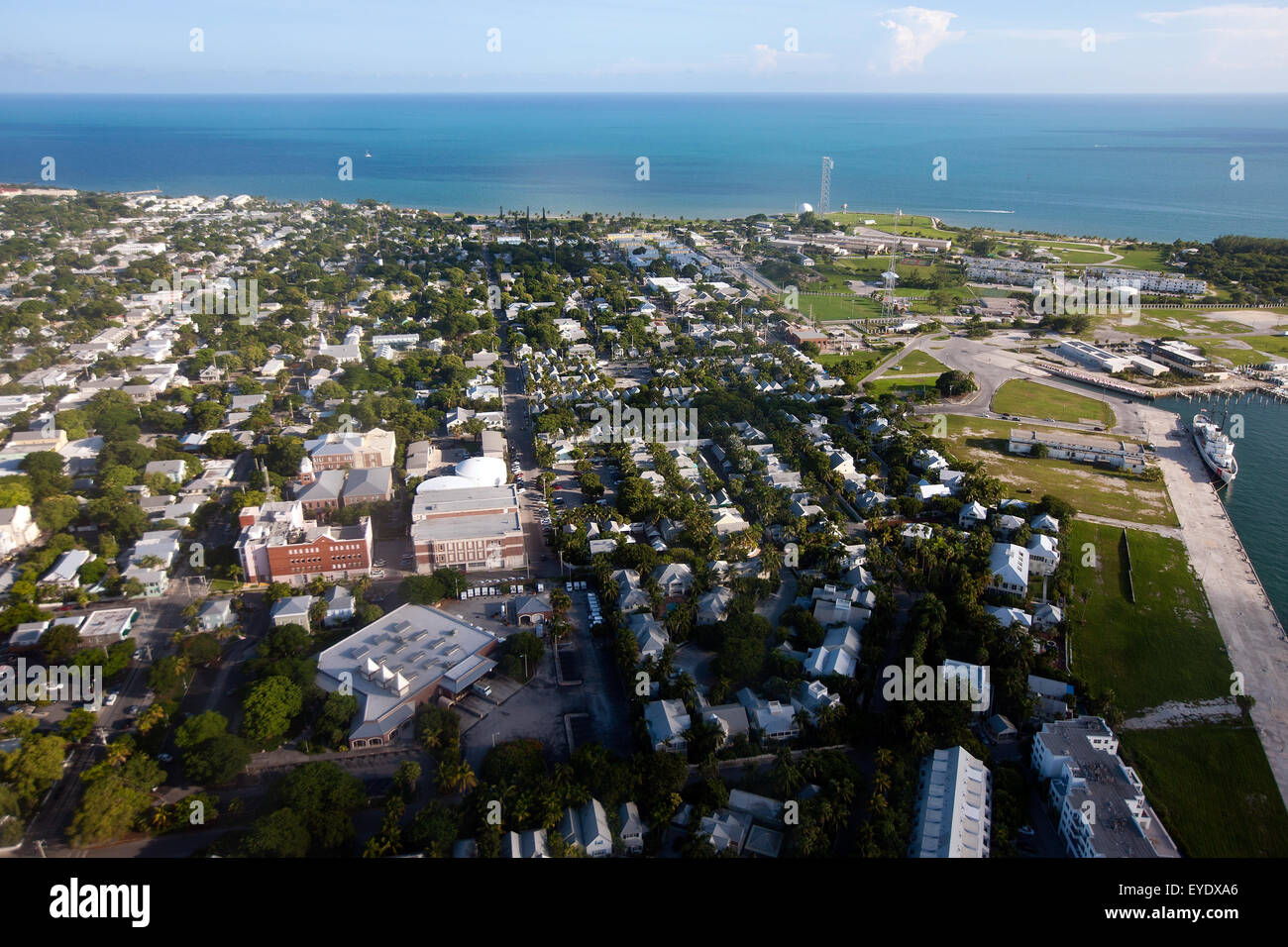 Vue aérienne de Key West, Floride, États-Unis d'Amérique Banque D'Images