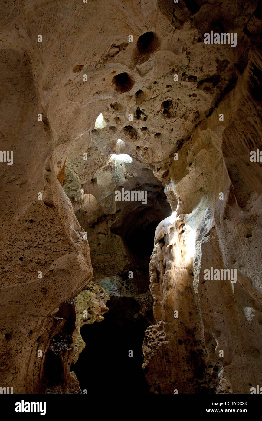 Des formations de roche calcaire, Green Grotto Caves, Discovery Bay, St Ann, Jamaïque Banque D'Images