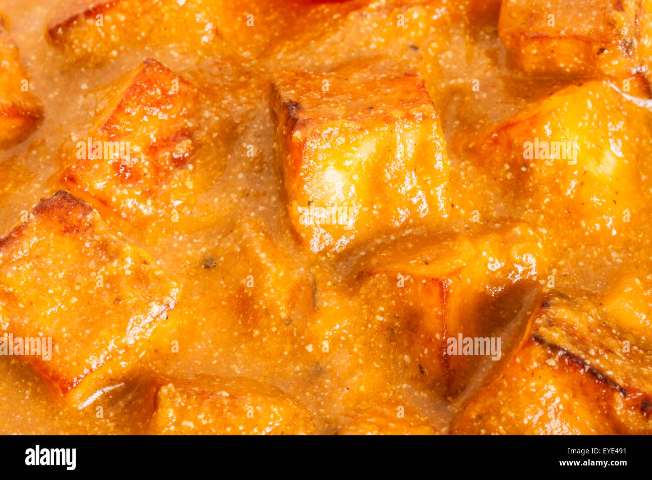 Libre Vue de dessus de délicieux beurre masala paneer indien. Il est préparé à l'aide de paneer (fromage blanc). Banque D'Images