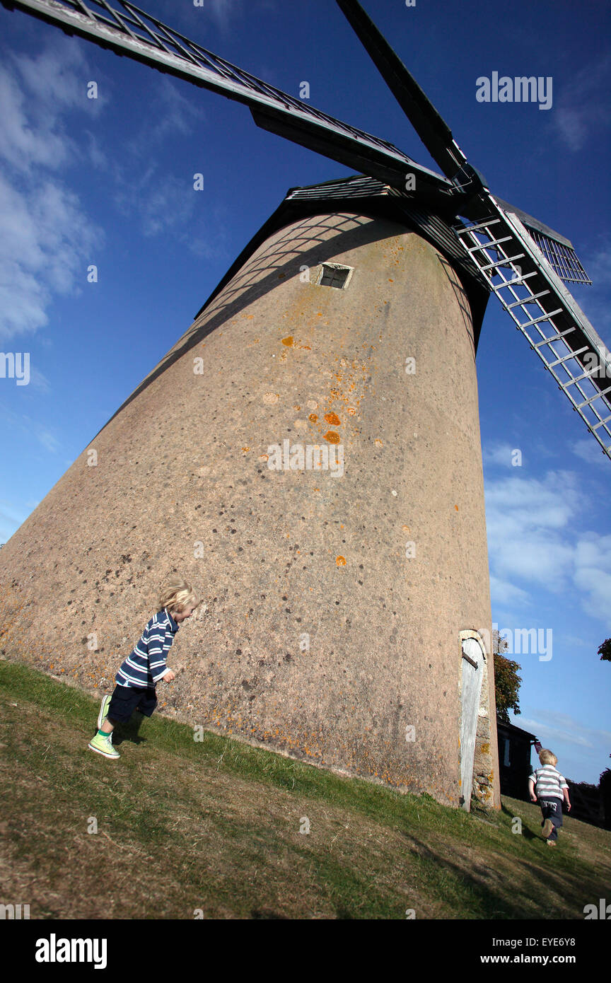 Royaume-uni, Angleterre, moulin à vent de Bembridge, île de Wight Banque D'Images