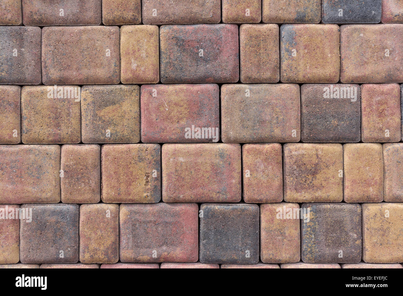Mur de pierre en brique rouge / pavement Banque D'Images