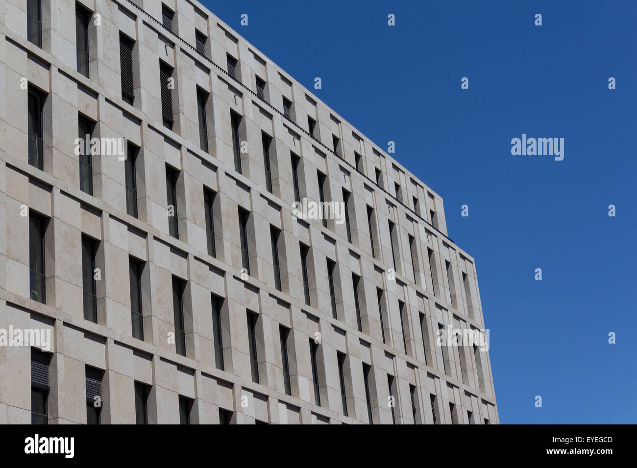 La façade de l'immeuble résidentiel moderne Banque D'Images