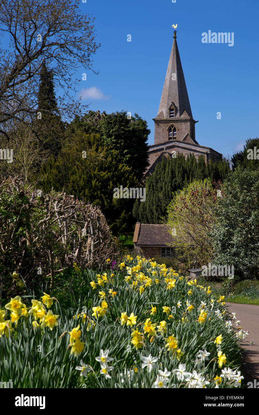 Cotswold village de Little Tew Banque D'Images