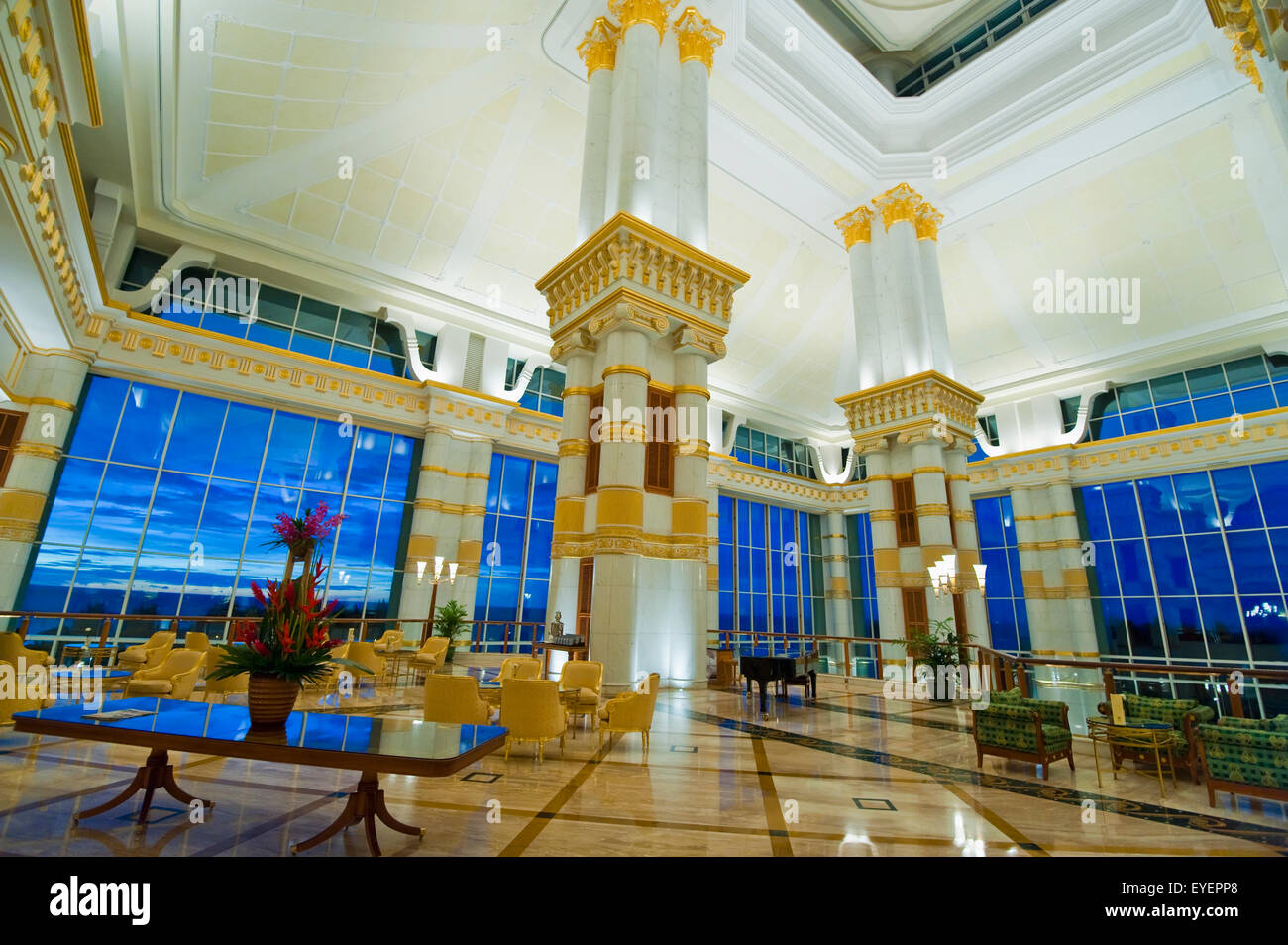 Foyer principal à l'Empire Hotel and Country Club, Bandar Seri Begawan, Brunei Banque D'Images