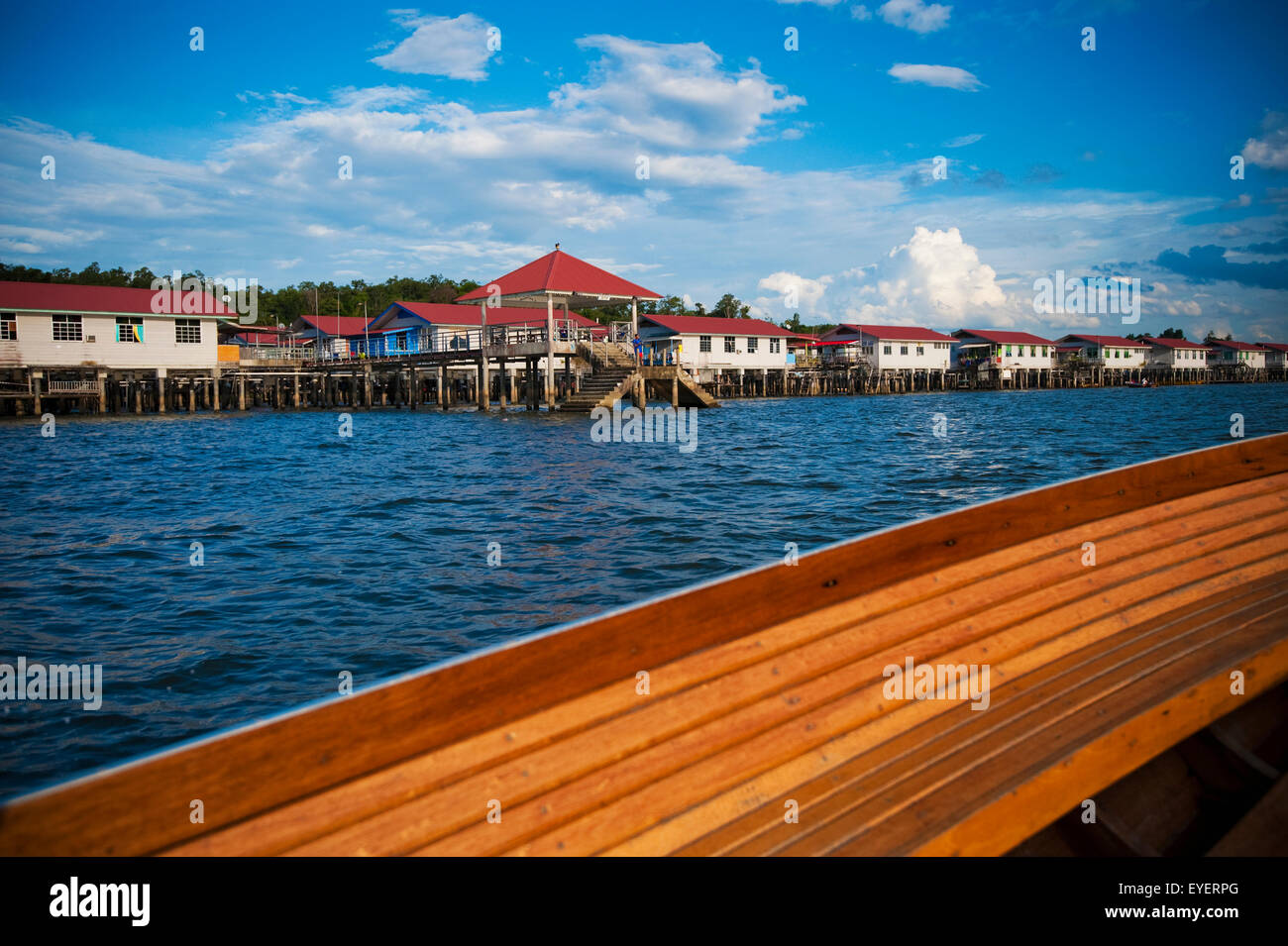 Nouveau village flottant, Bandar Seri Begawan, Brunei Banque D'Images