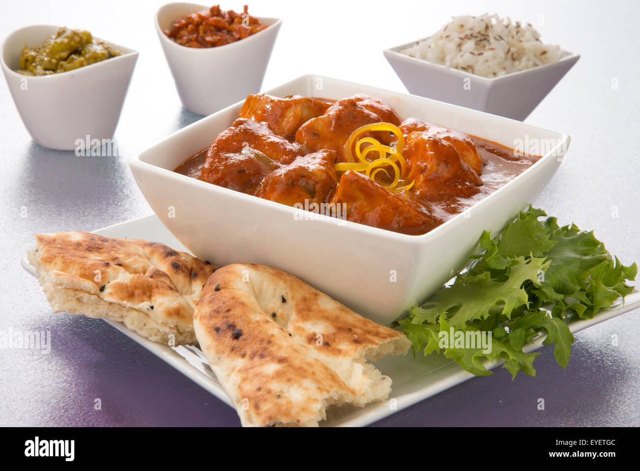 Poulet tikka masala curry indien Banque D'Images