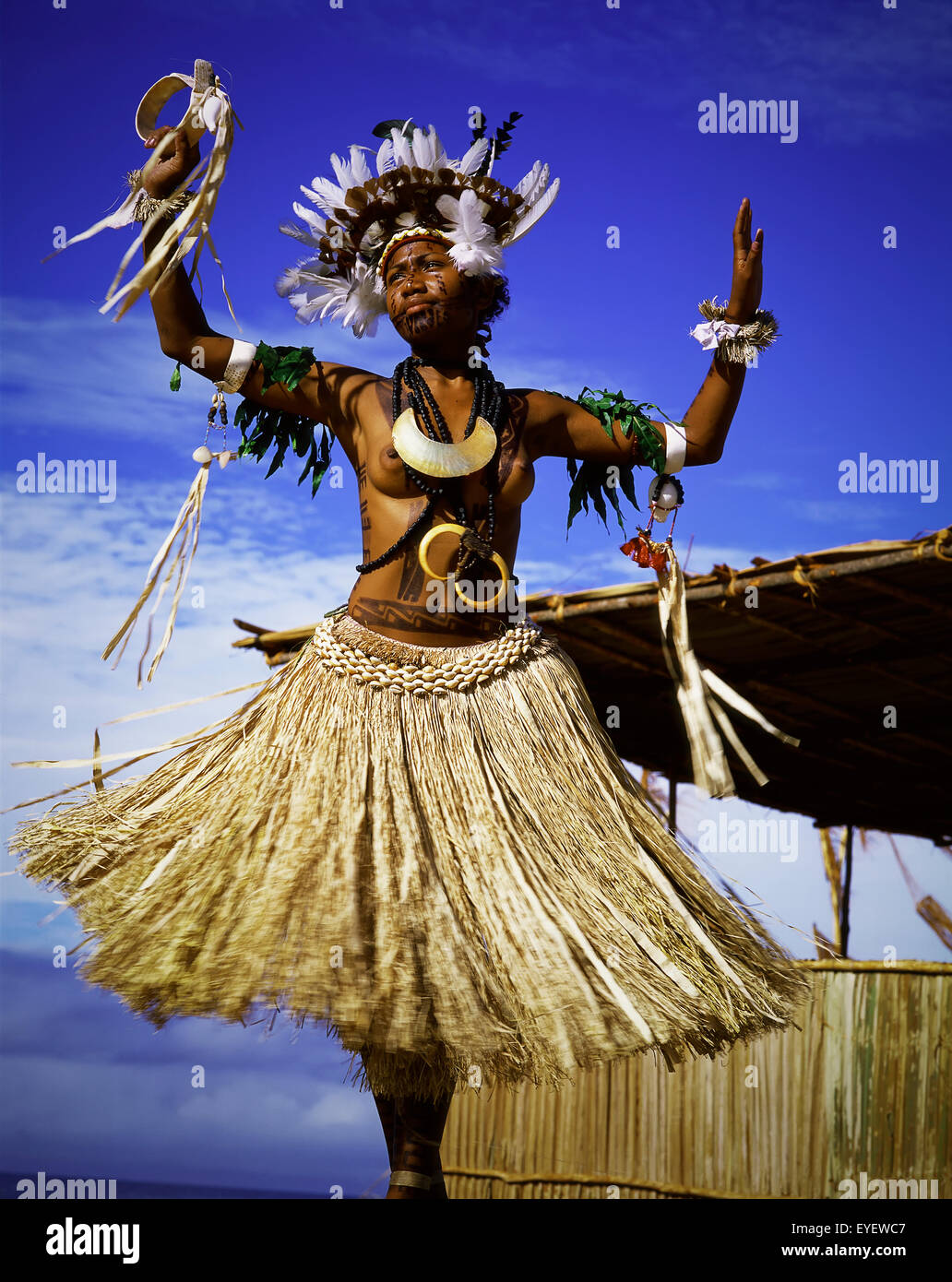 Hiri Moale gagnant du concours de beauté ; la province du Centre, la Papouasie-Nouvelle-Guinée Banque D'Images