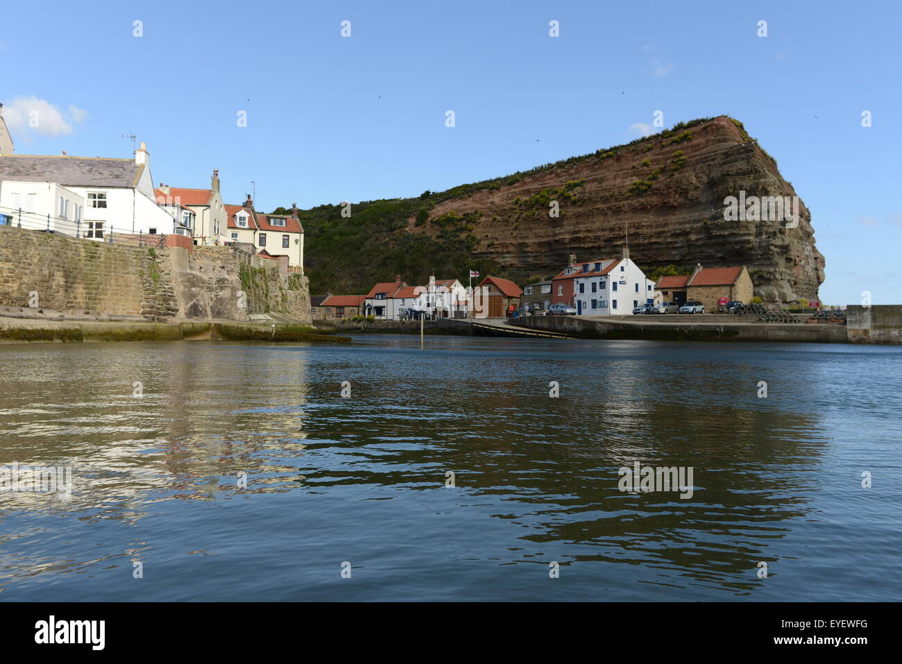 STAITHES HARBOUR, NORTH YORKSHIR Banque D'Images