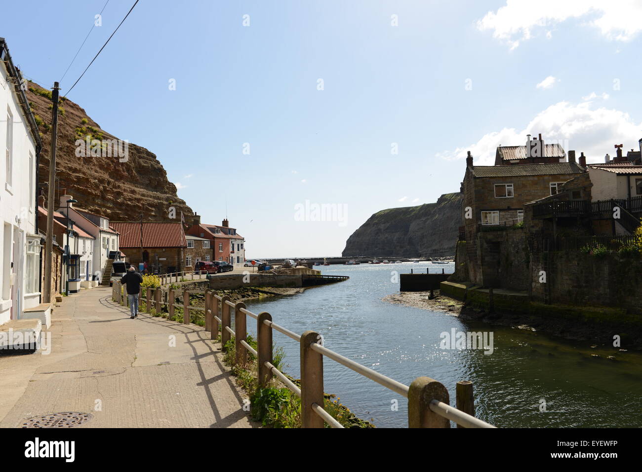 STAITHES HARBOUR, NORTH YORKSHIRE Banque D'Images