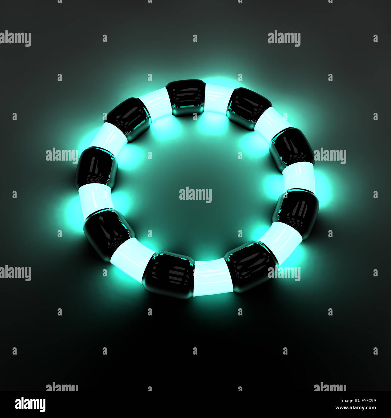 La conception d'objets de l'énergie lumineuse neon Banque D'Images