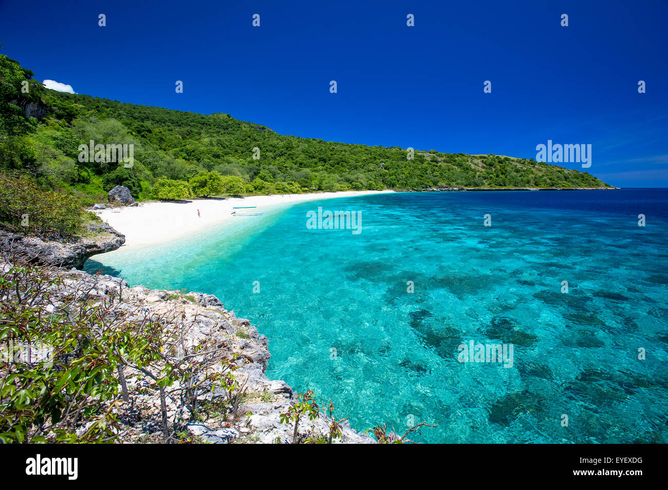 Une plage près de Baucau sur la côte nord de Timor oriental Timor-Leste ; Banque D'Images