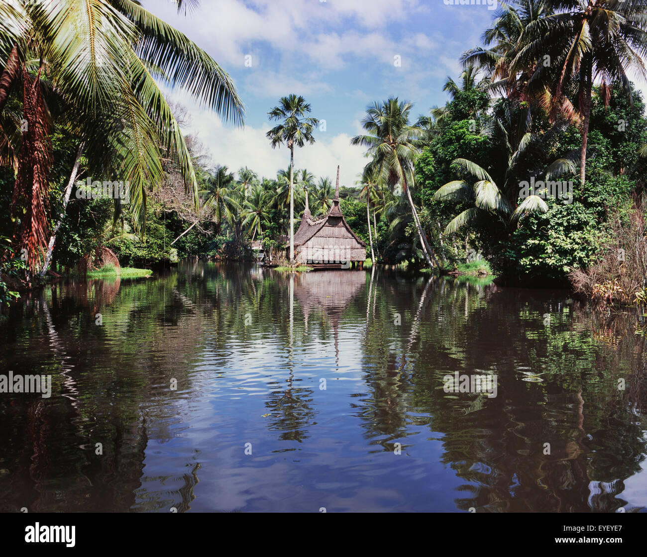 Esprit Maison sur le fleuve Sepik ; East Sepik, Papouasie Nouvelle Guinée Banque D'Images