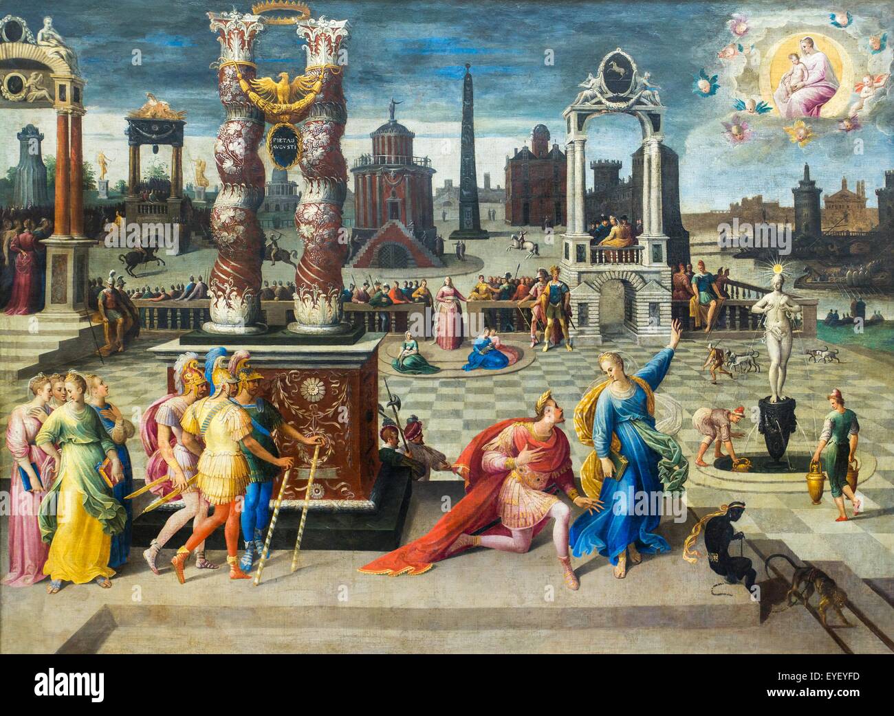 La Sibylle de Tibur (Tivoli) le 26/09/2013 - 16e siècle Collection Banque D'Images
