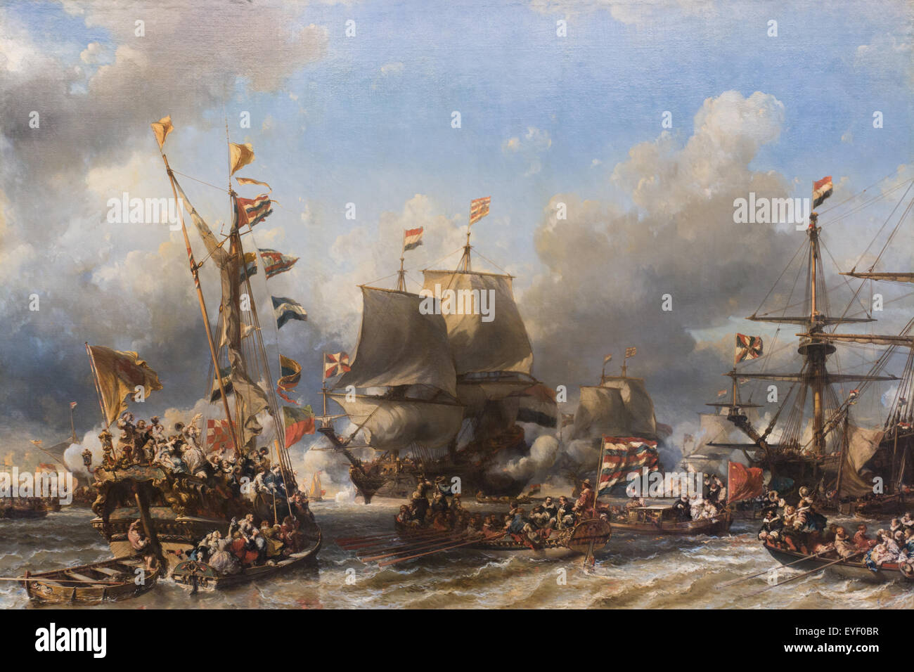 L'embarquement de Ruyler et Witt à Texel, 1667 07/12/2013 - 19e siècle Collection Banque D'Images