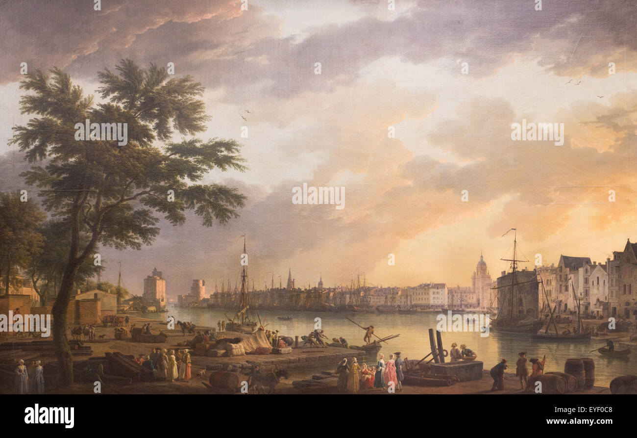 Vue du Port de La Rochelle, tiré de la petite rive 07/12/2013 - 18e siècle Collection Banque D'Images