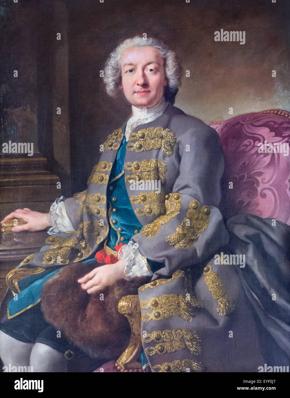 Portrait du Marquis de Raincourt 08/01/2014 - 18e siècle Collection Banque D'Images