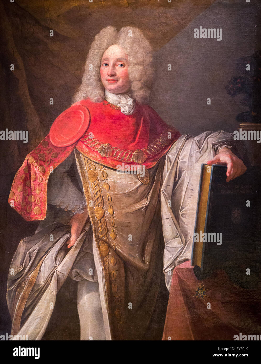 Philippe-Joseph Perrottin de Barmond habillé avec la grande convient à de l'Ordre de St-Michel (introduit dans l'ordre de 1719) 07/12/2013 - 18e siècle Collection Banque D'Images