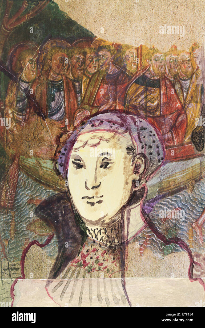 À partir de 'Portrait d'une noble dame de Saxon' de Cranach 29/05/2015 - 21ème siècle Noizet-Faucon Banque D'Images