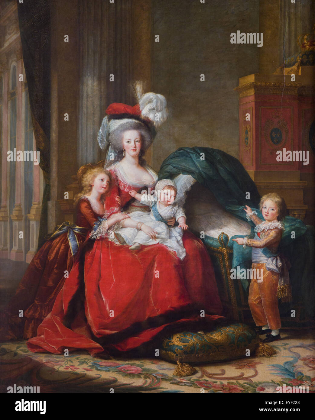 La reine, Marie Antoinette et ses enfants 10/12/2013 - 19e siècle Collection Banque D'Images