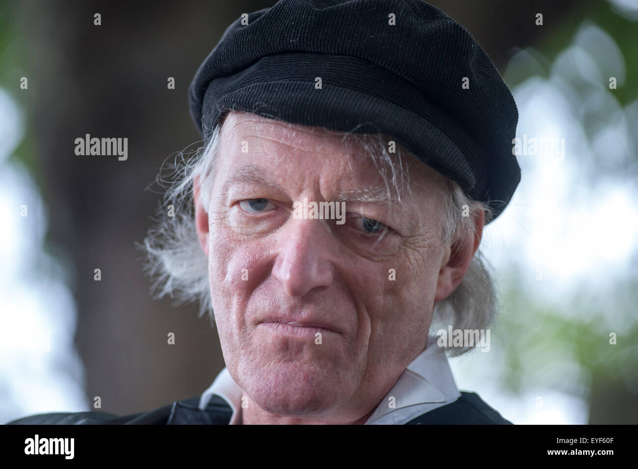 Auteur-compositeur Martin Newell, apparaissant à l'Edinburgh International Book Festival. Banque D'Images
