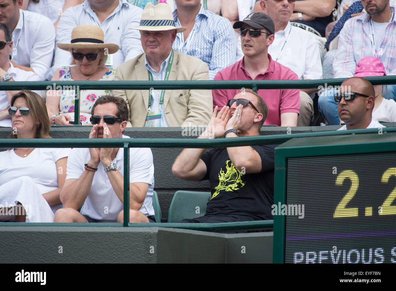 02.07.2015. Le Wimbledon Tennis Championships 2015 tenue à l'All England Lawn Tennis et croquet Club, Londres, Angleterre, Royaume-Uni. Banque D'Images