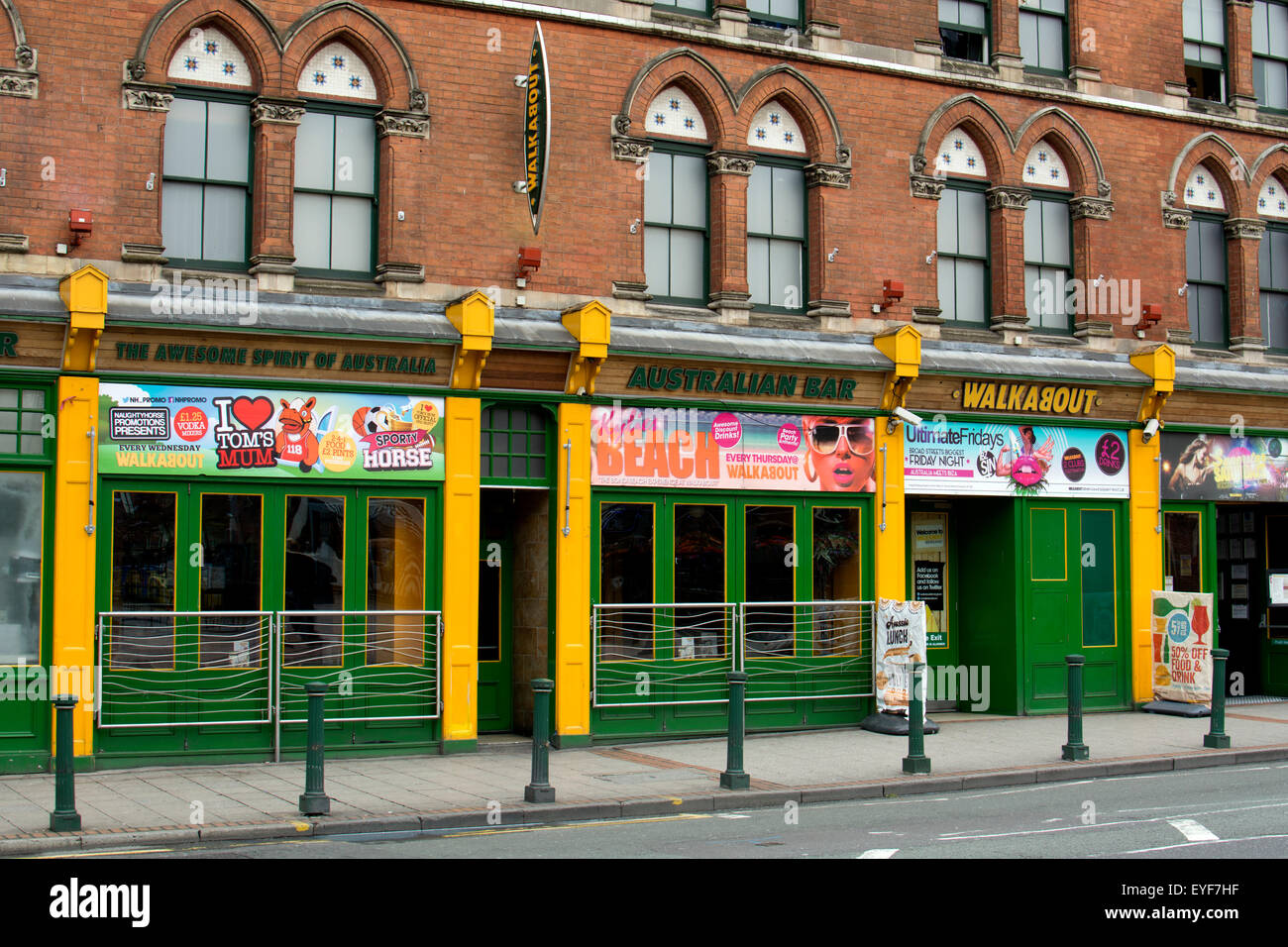 Australian Walkabout bar, Broad Street, Birmingham, UK Banque D'Images