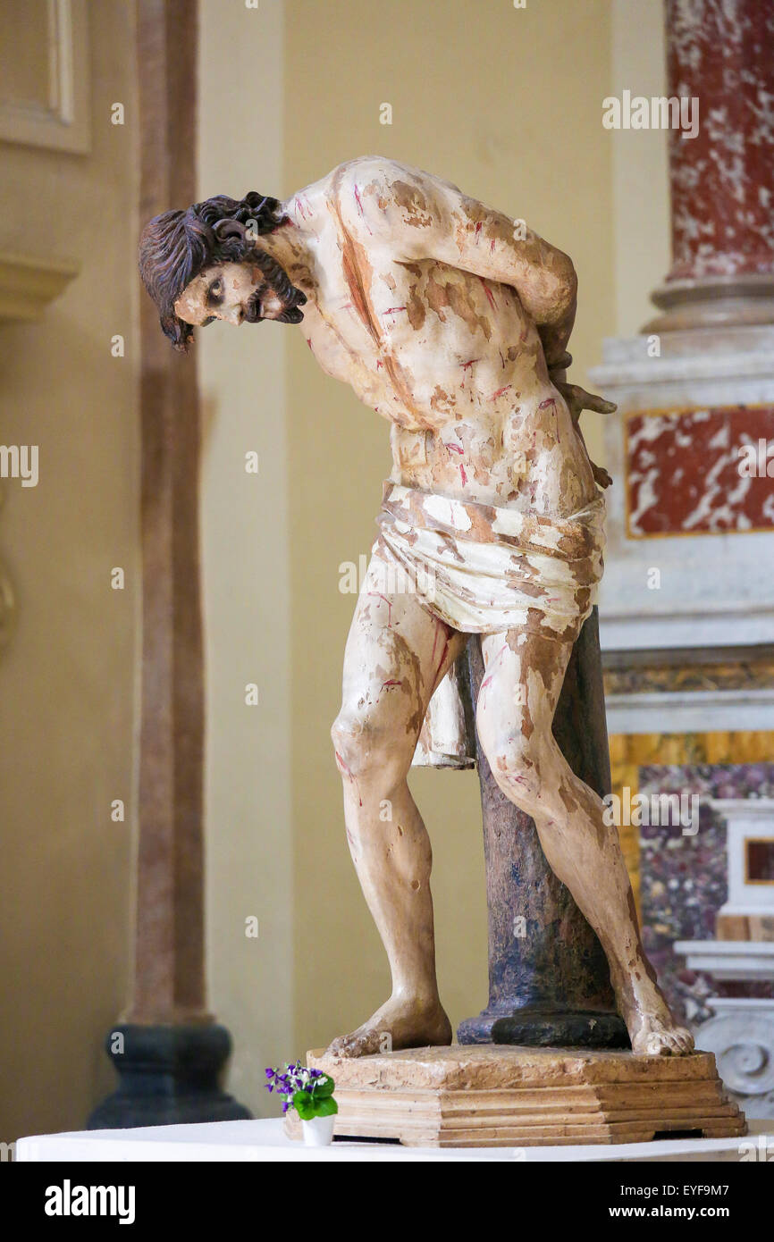 Statue de Jésus le Vendredi saint en Martina Franca, province de Taranto, Italie du Sud. Banque D'Images