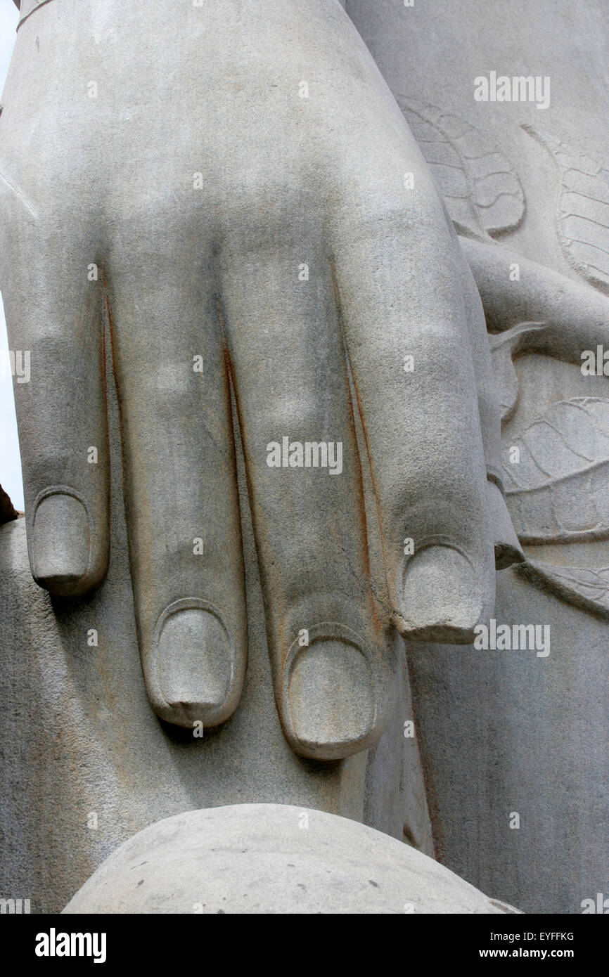 Jain temple Shravanabelagola, Karnataka, Inde Banque D'Images