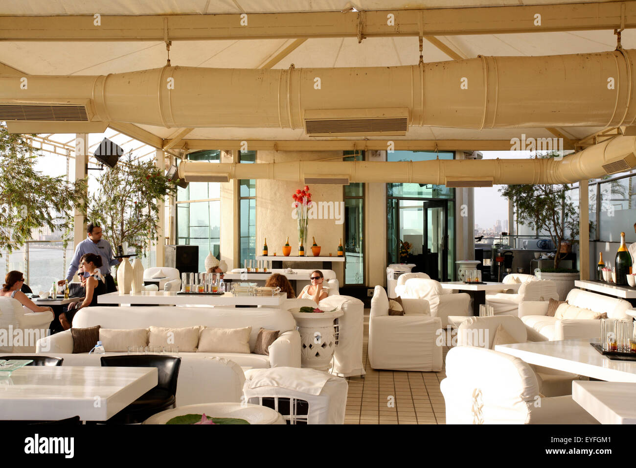 Le dôme Bar sur Marine Drive, Mumbai, Inde Banque D'Images