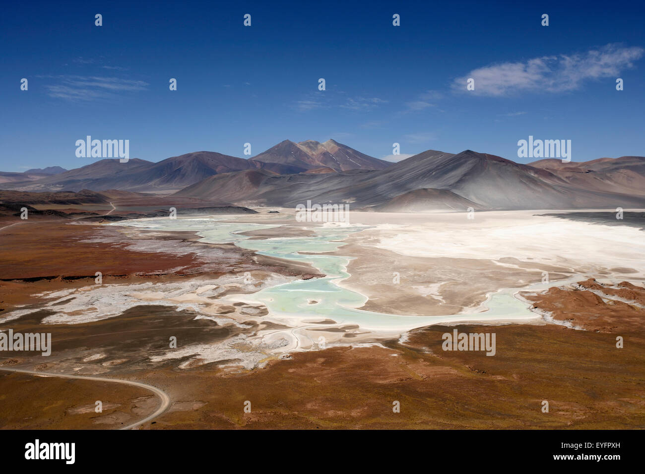 Paysage de la Cordillère des Andes, le Chili Banque D'Images