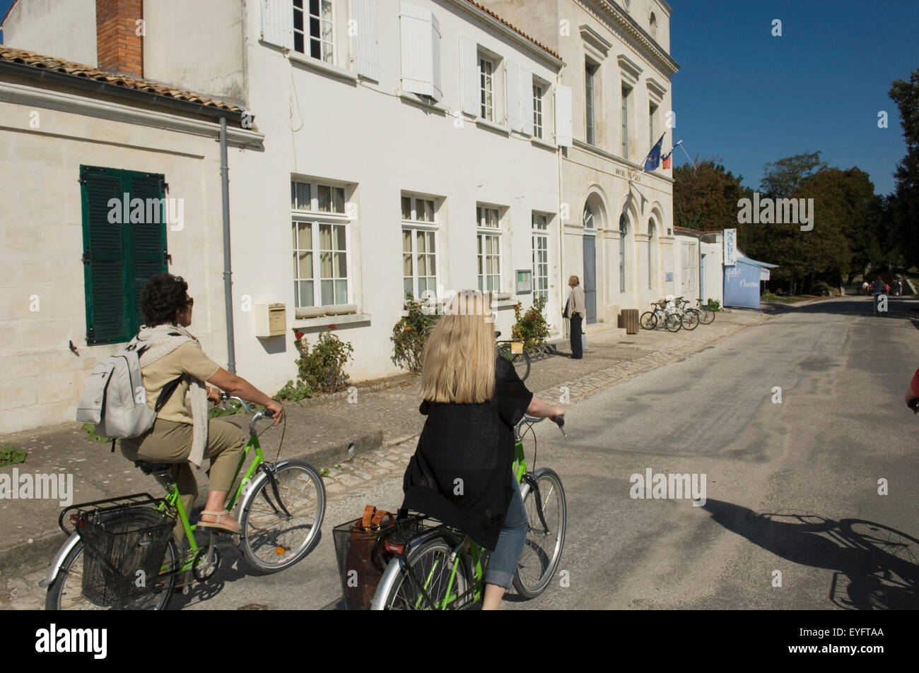 France, Poitou-Charentes, randonnée à vélo autour de l'île d'Aix, Charente-Maritime Banque D'Images