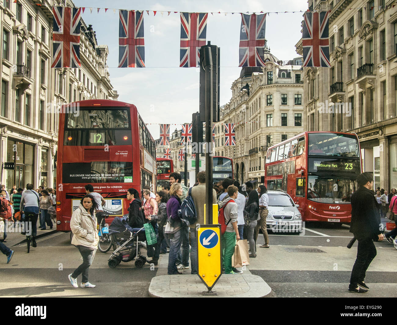 Oxford Street, Londres Banque D'Images