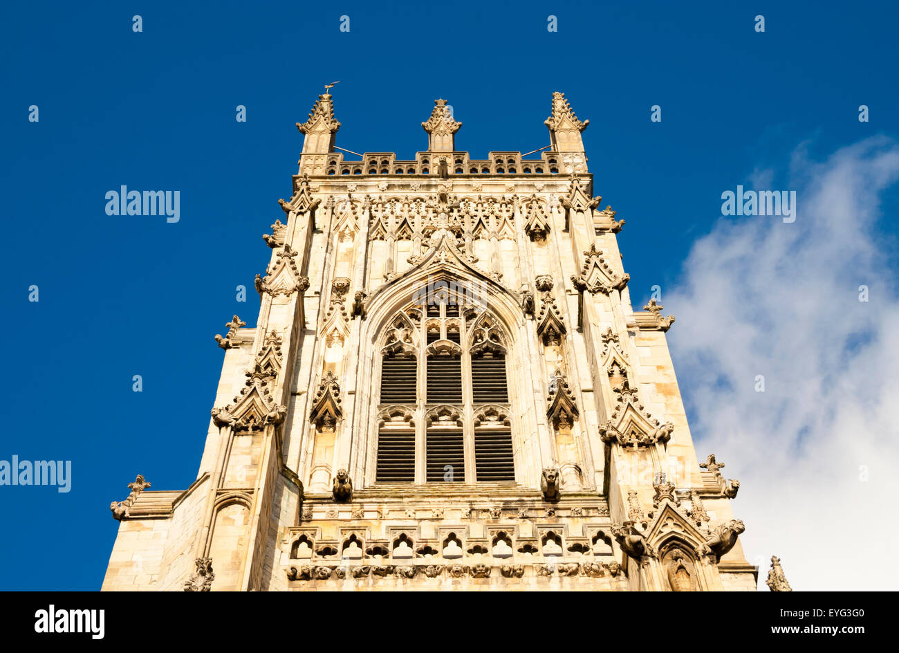 La cathédrale de York, York, Yorkshire, Angleterre, Royaume-Uni. Banque D'Images