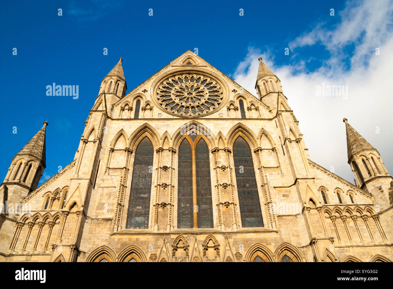 La cathédrale de York, York, Yorkshire, Angleterre, Royaume-Uni. Banque D'Images