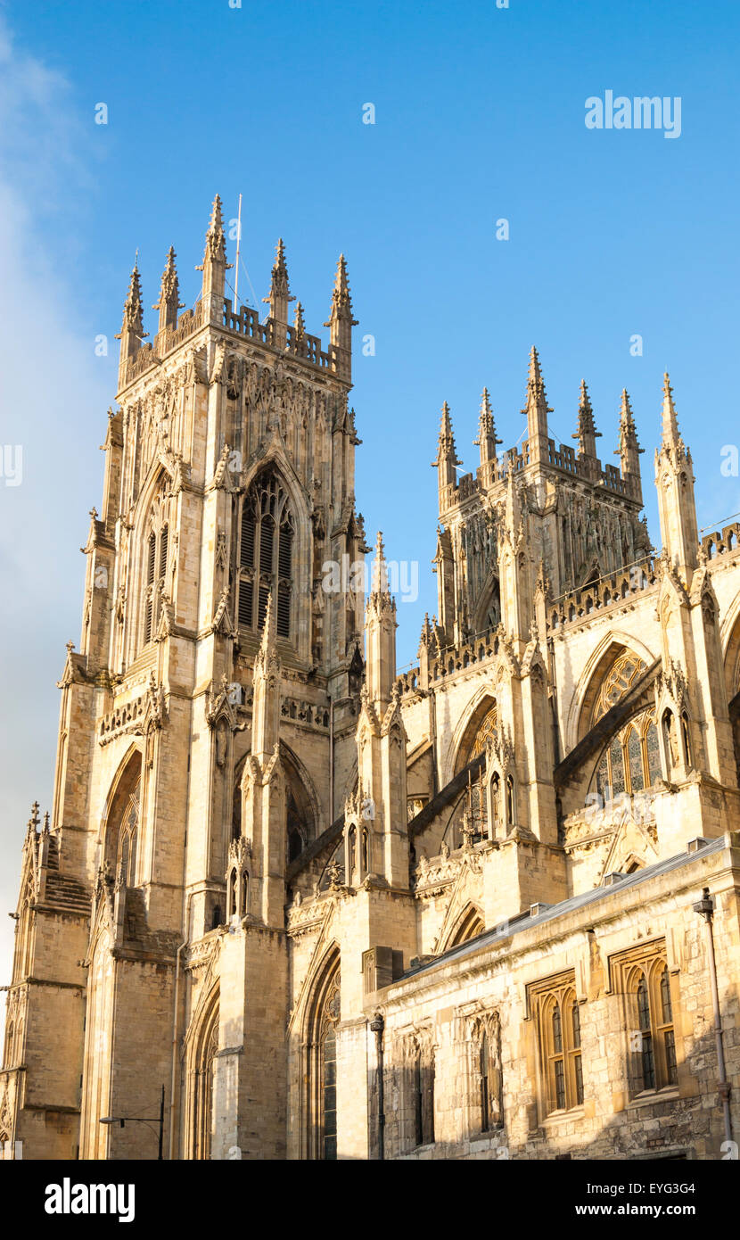 La cathédrale de York, York, Yorkshire, Angleterre, Royaume-Uni. Banque D'Images