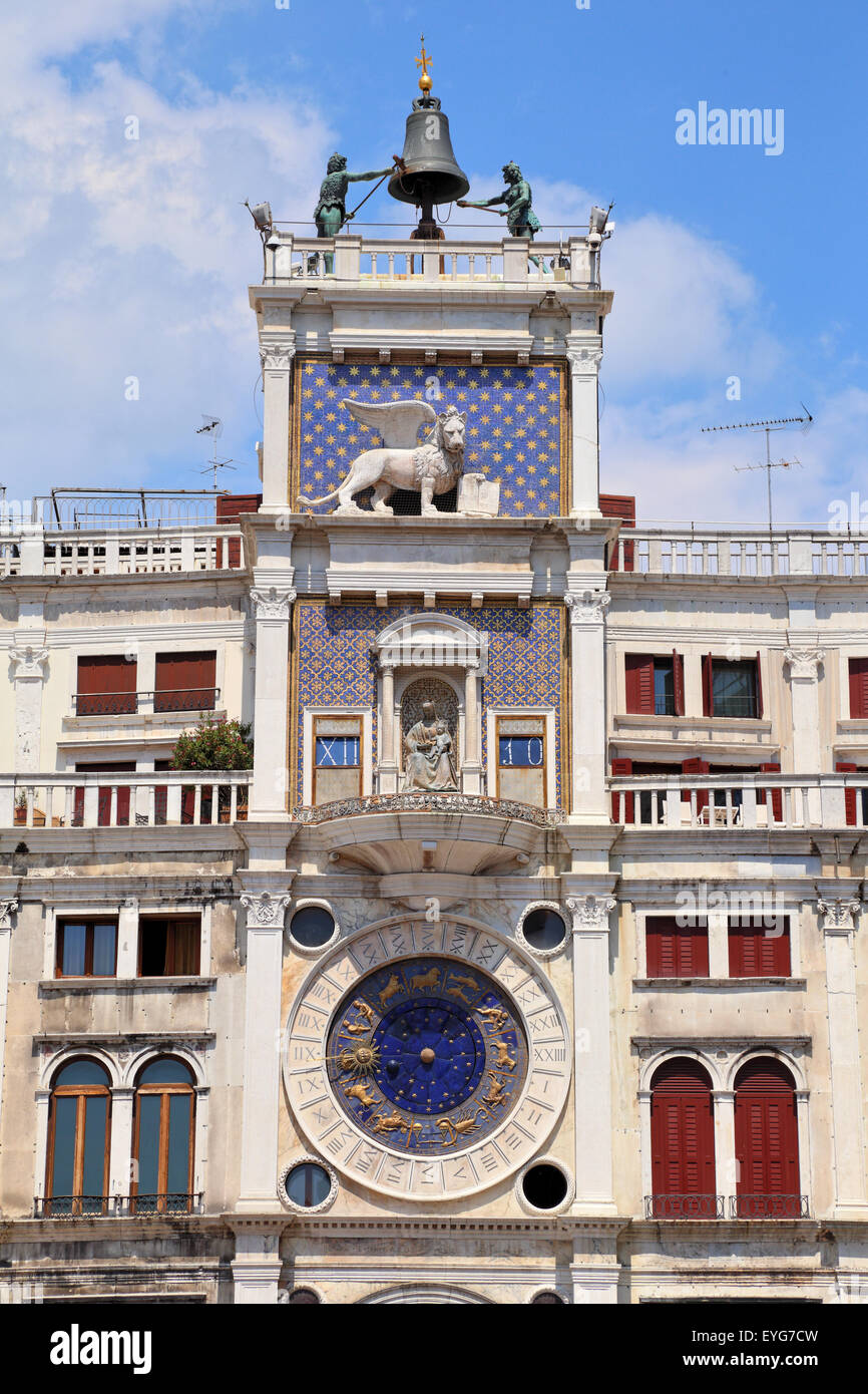 St Mark's Clocktower / Torre dell'Orologio, Venise Banque D'Images