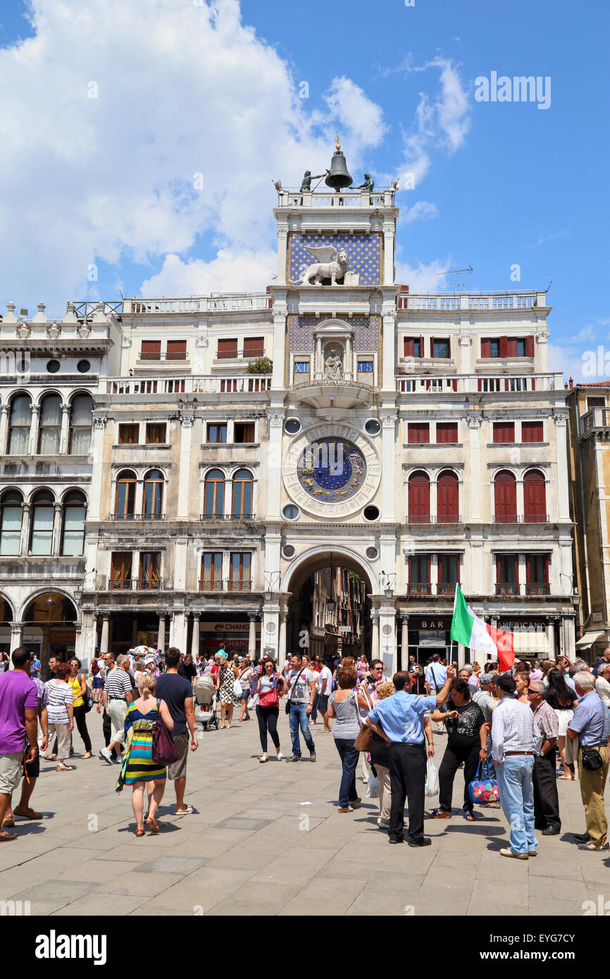 St Mark's Clocktower / Torre dell'Orologio, Venise Banque D'Images