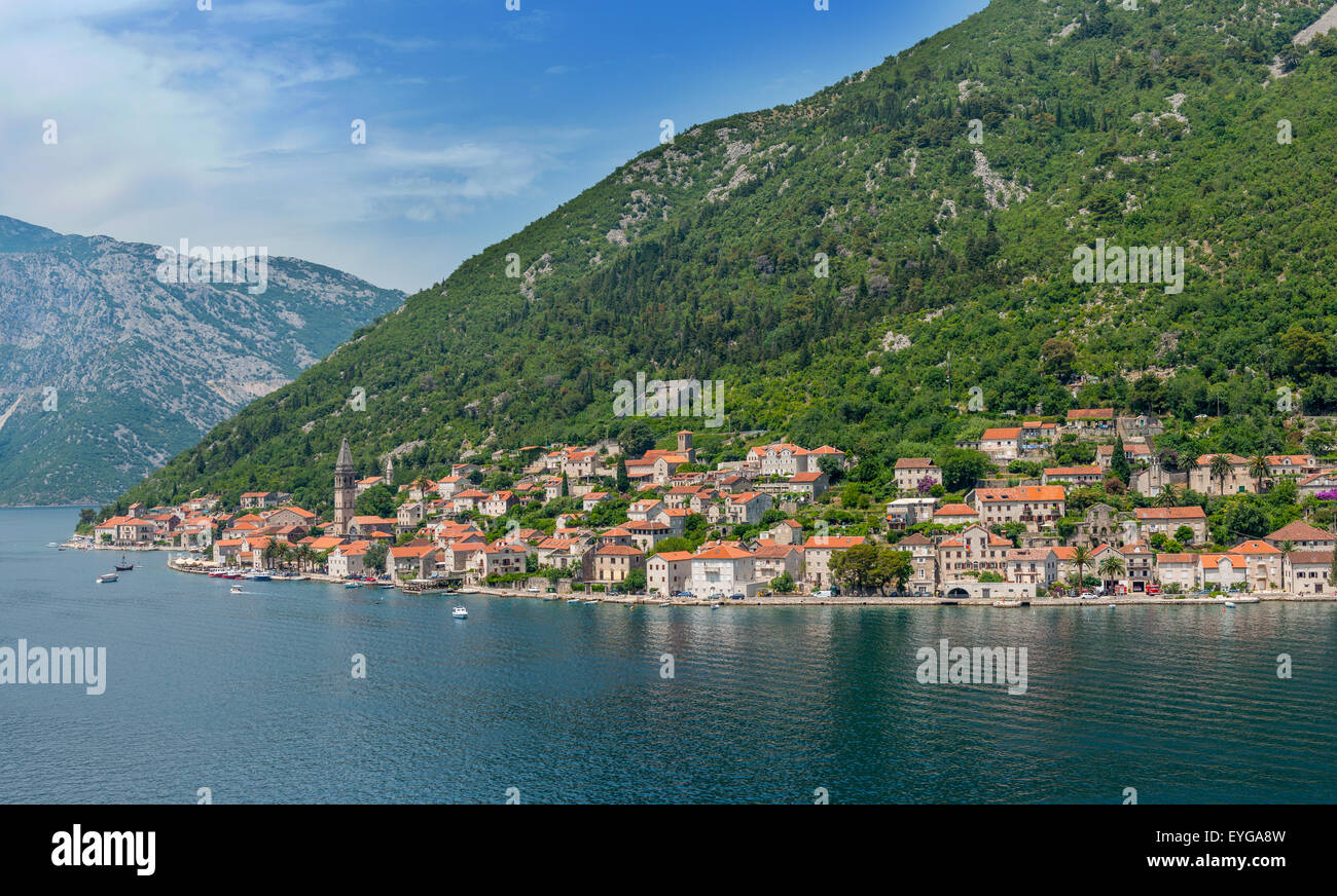 Voir l'approche de Kotor, Monténégro Banque D'Images