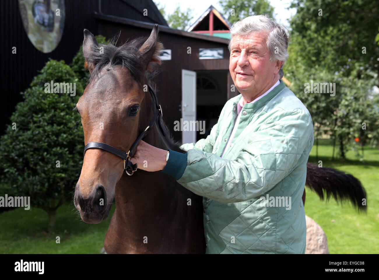 Hambourg, Allemagne, Albert Darboven, les entrepreneurs et les propriétaires de chevaux Banque D'Images