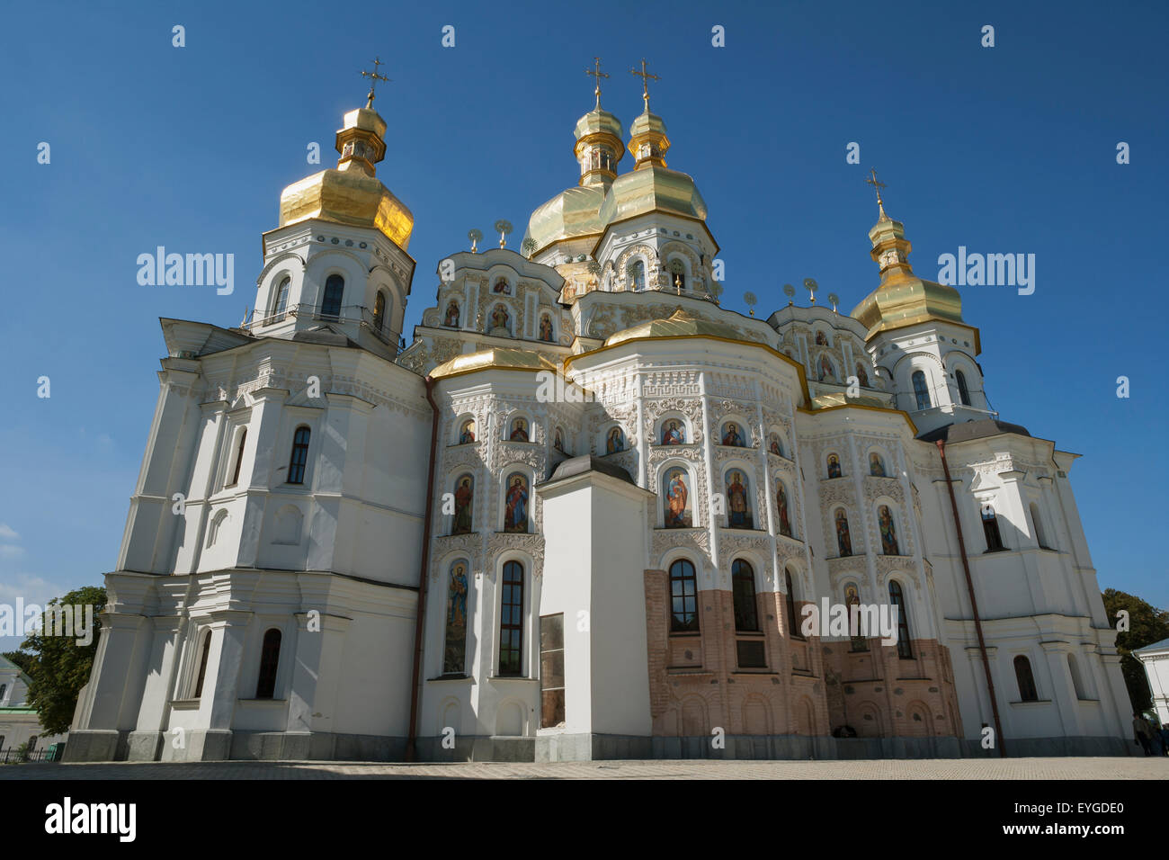 Cathédrale de la Dormition au monastère Laure de Pechersk (grottes), Kiev, Ukraine Banque D'Images