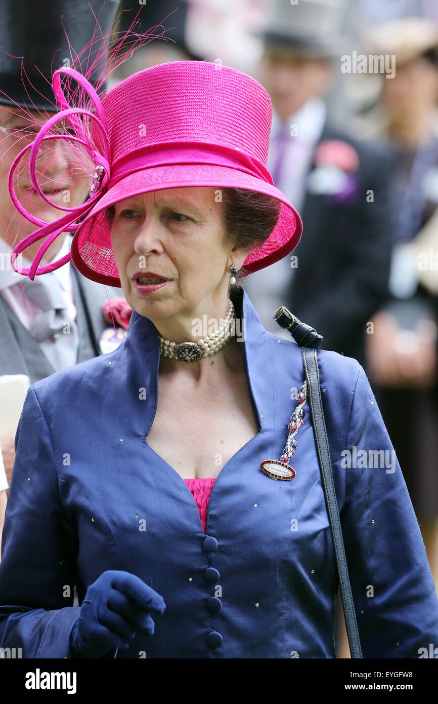 Ascot, Royaume-Uni, la Princesse Anne Mountbatten-Windsor Banque D'Images