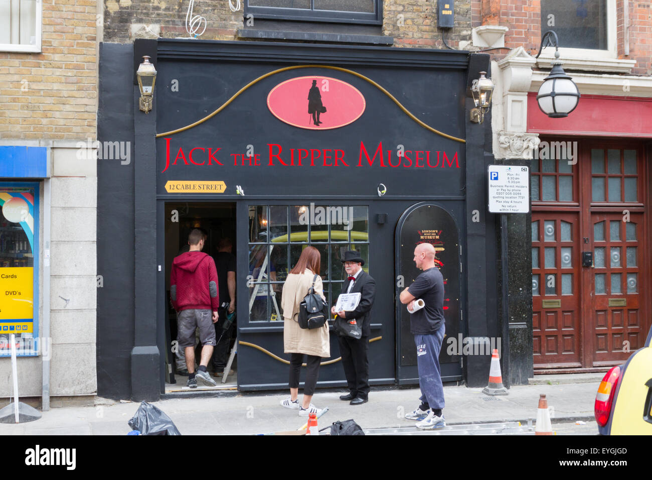 Jack l'Eventreur museum ouvre dans East End de Londres était censée être Women's History Museum Banque D'Images