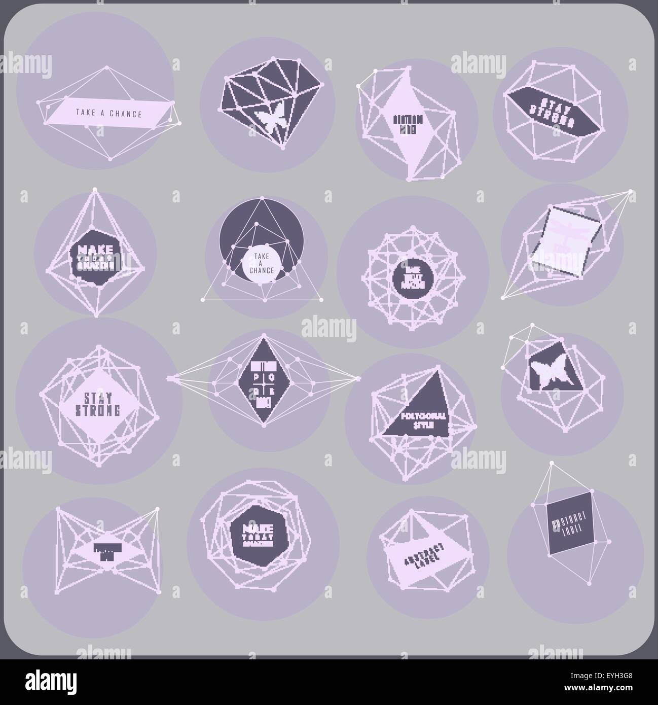 Abstract design triangles Illustration de Vecteur